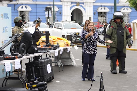 La Libertad: Policía con moderno equipamiento para desactivar explosivos