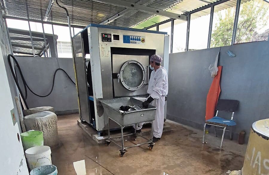Lavandería en hospital Honorio Delgado. Foto: Honorio Delgado.