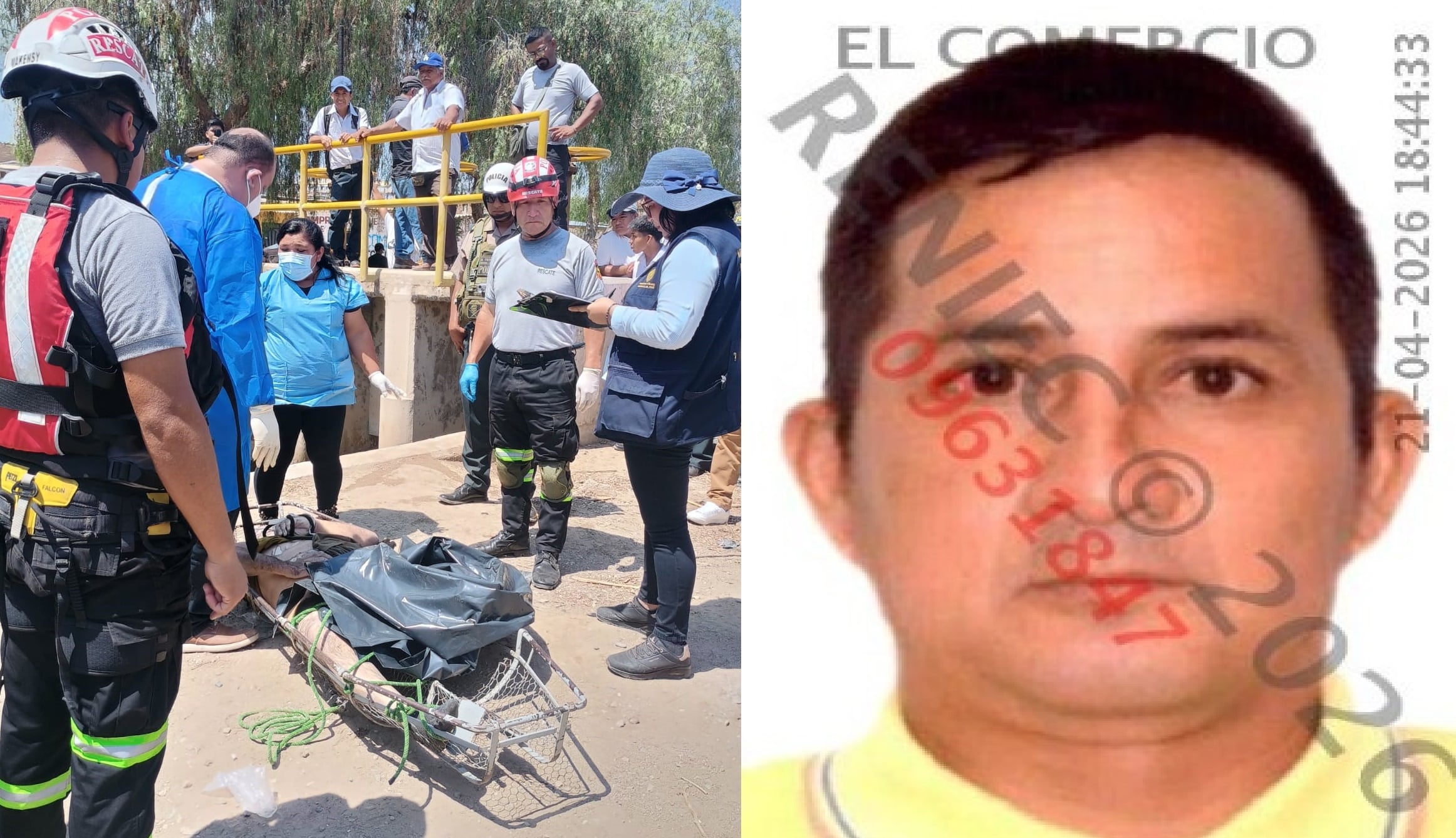 El finado estaba totalmente desnudo y con la manos atadas.