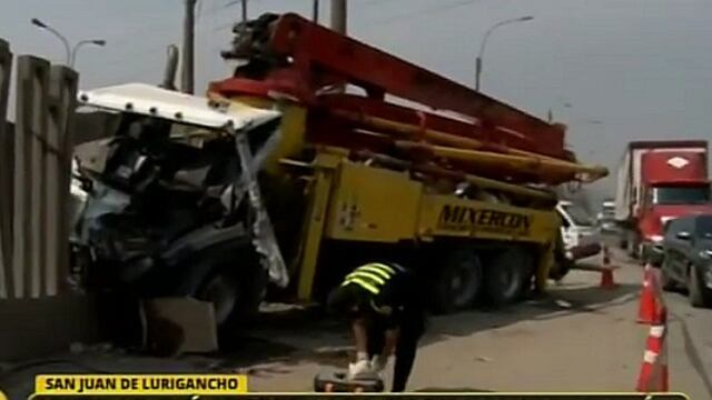 SJL: joven muere tras ser impactada por camión en autopista Ramiro Prialé