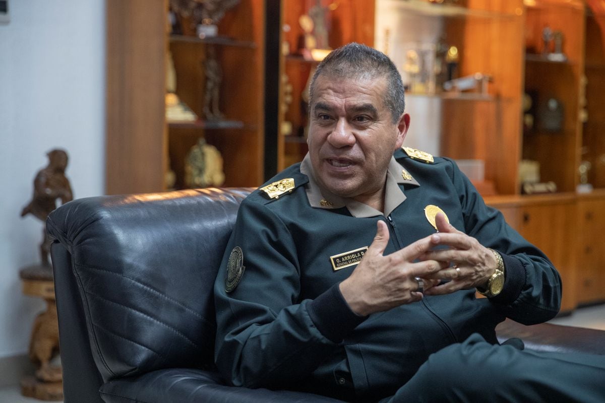 Óscar Arriola, comandante de la Policía, dijo que Rafael Belaunde no era extorsionado. Foto: GEC / Hugo Pérez