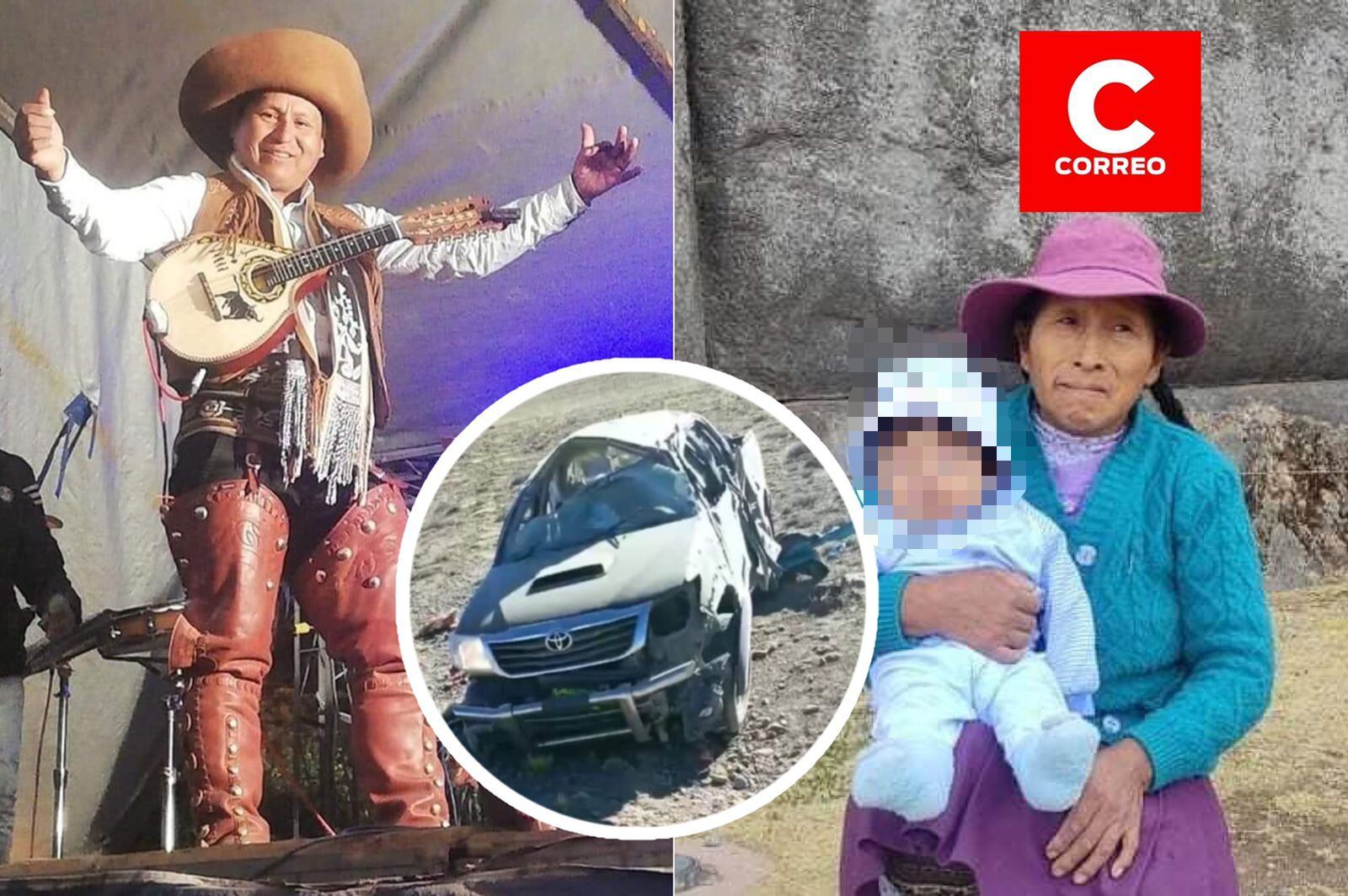 Los tres integrantes de una sola familia fallecieron en el despiste de la camioneta. (Foto: Correo)