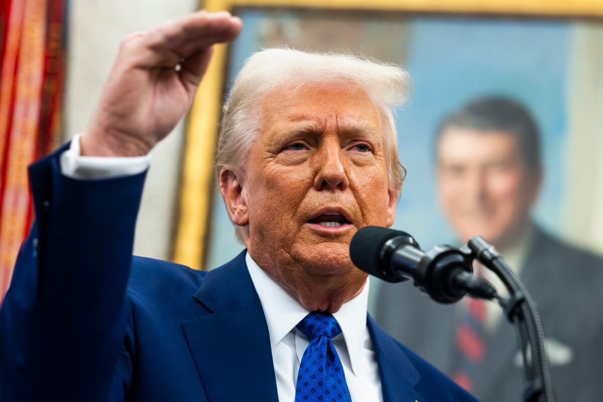 Presidente de Estados Unidos, Donald Trump. (Foto de EFE/EPA/JIM LO SCALZO)