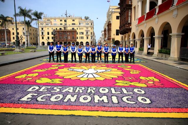 Lima celebró concurso de alfombras florales por Semana Santa (Fotos: César Bueno/GEC)