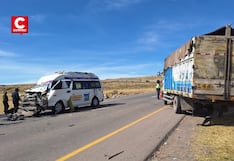 Choque de combi con camión deja varios heridos en la vía Juliaca-Puno