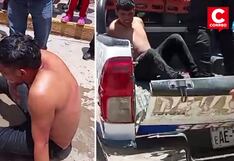 Huancayo: Vecinos retienen y castigan a ladrón que forcejeó con joven para robarle su celular