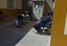 Huancayo: Pacientes del C.S. de Chilca esperan a la intemperie