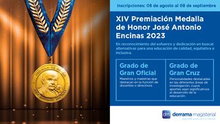 XIV Edición de la Medalla de Honor José Antonio Encinas 2023