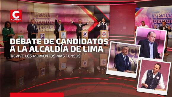 Debate Electoral 2022: revive los momentos más tensos que protagonizaron los candidatos a la alcaldía de Lima