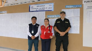 Piura: ODPE Castilla publica carteles de locales de votación y mesas de sufragio