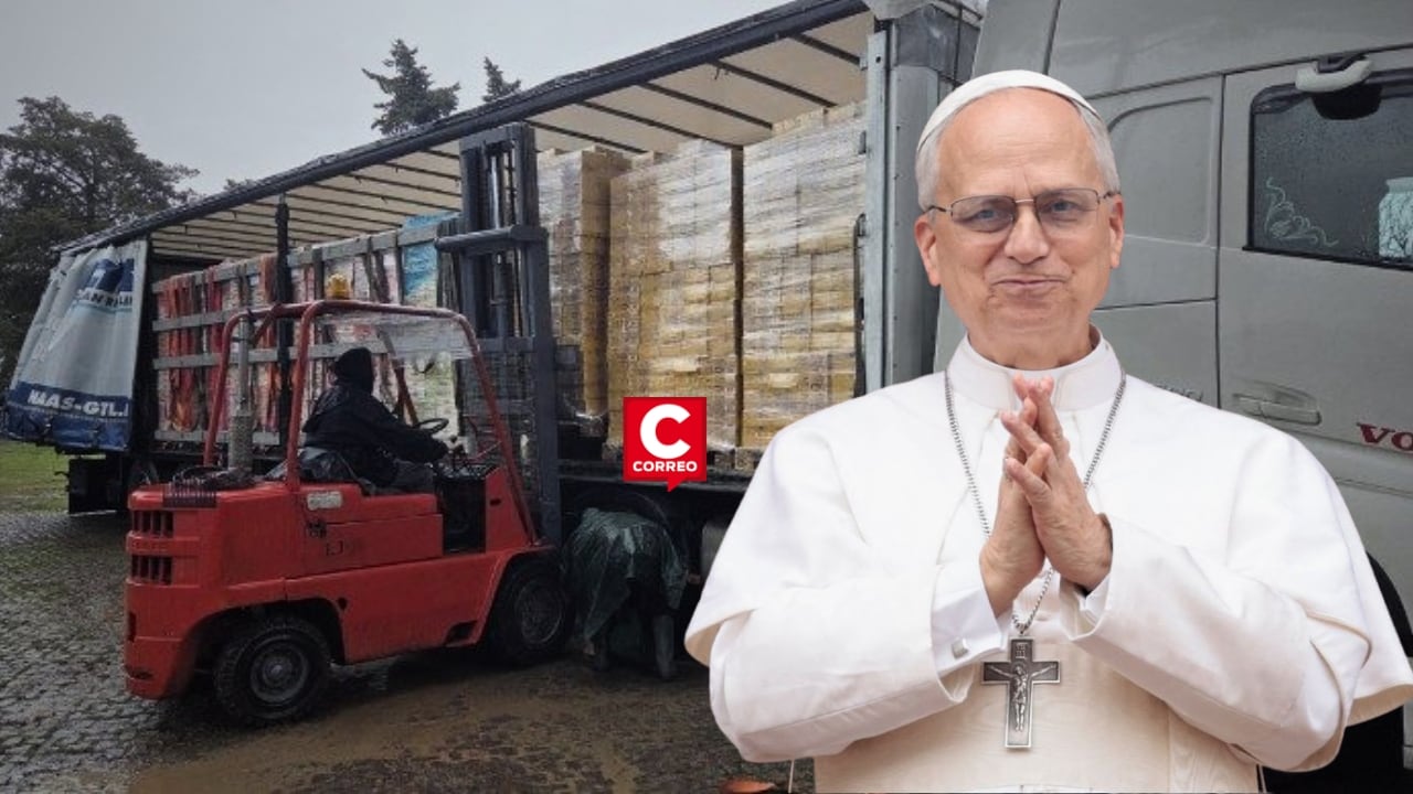 Papa León XIV envía tres camiones con ayuda humanitaria a zonas más afectadas por la guerra en Ucrania. Composición: Diario Correo.