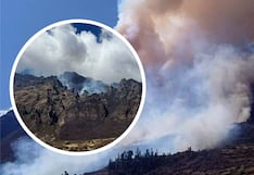 Cusco: Un detenido por fuerte incendio forestal cerca al Santuario del Señor de Huanca