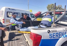 Arequipa: Choque entre camioneta y motocicleta deja a un joven herido en Majes