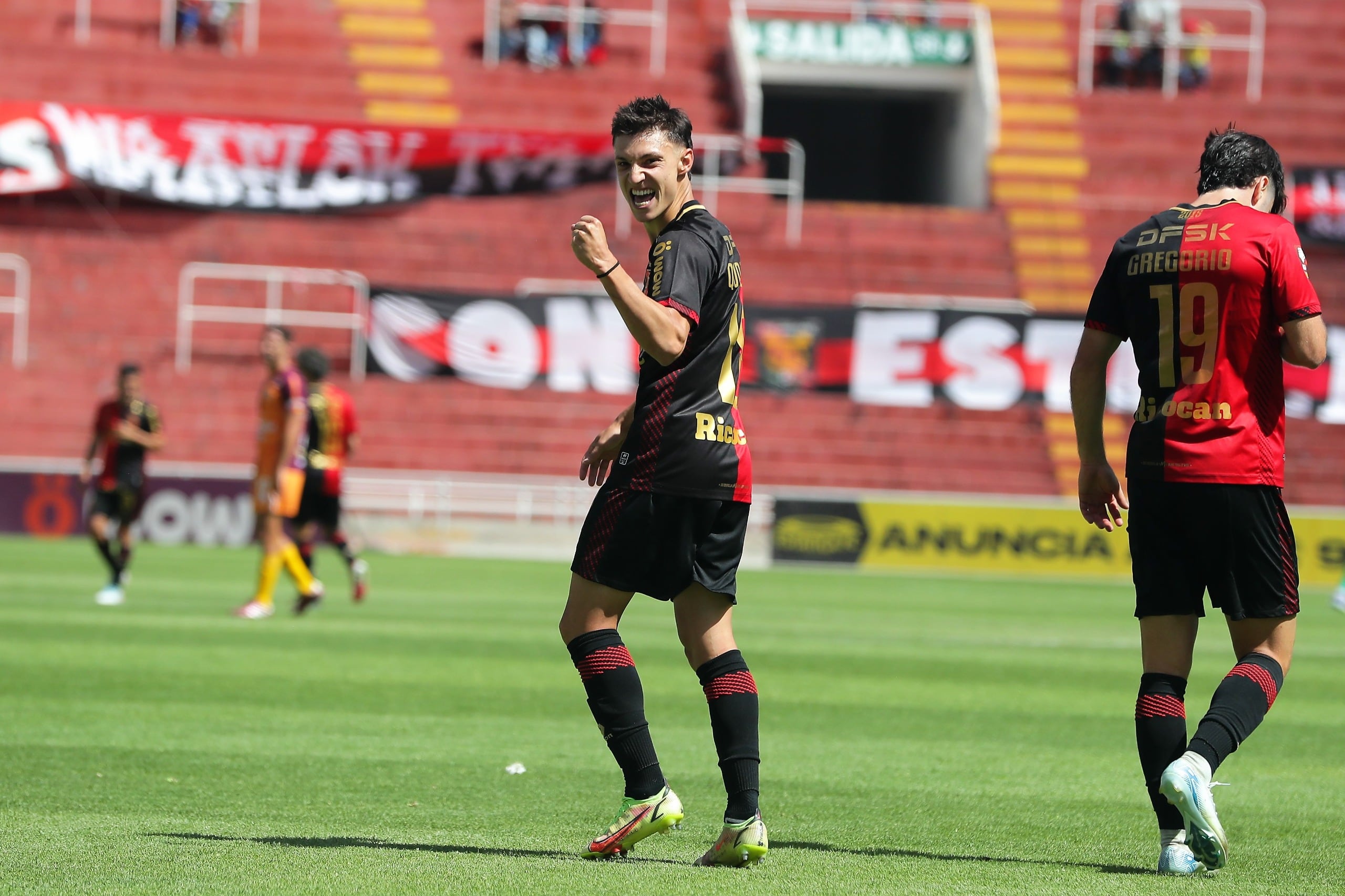 Nicolás Quagliata anotó el doblete en la goleada de 6-1 de FBC Melgar ante Los Chankas. Foto: Omar Cruz.