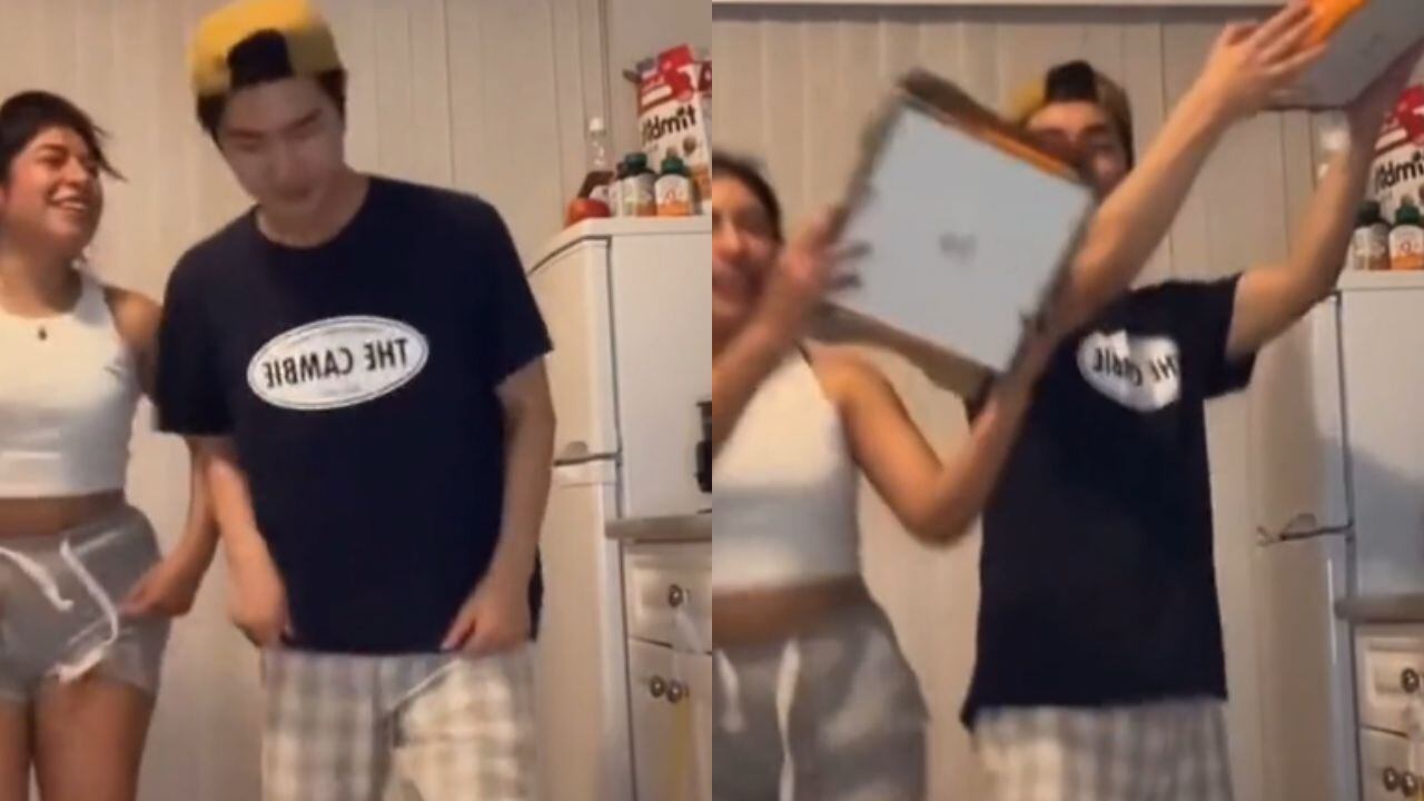 Joven peruana le enseña a bailar a su novio coreano. (Foto: composición EC)