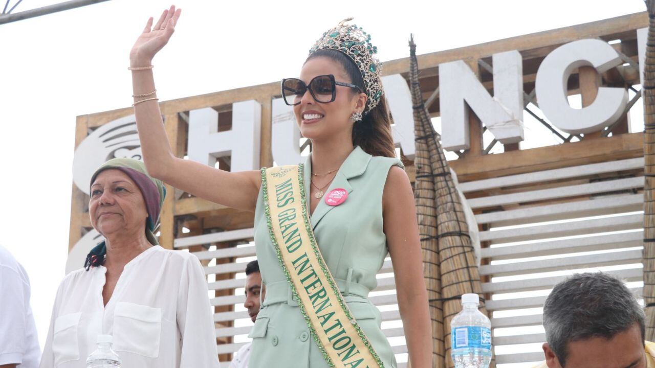Con la presencia de la Miss Grand Perú 2023, Luciana Fuster, se presentó el programa de actividades de la festividad que van desde el 3 al 12 de febrero. (Foto: Ángel Padilla)