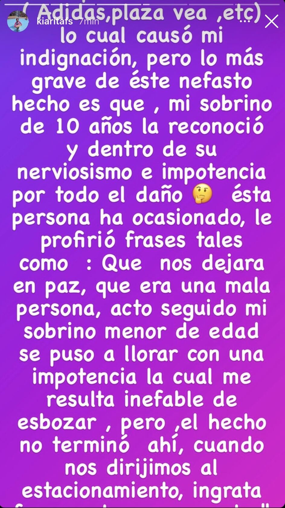 Versión de hermana de Rosa Fuentes.