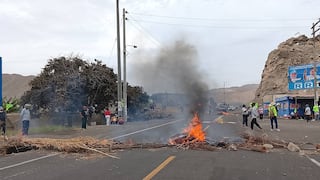 Agricultores del Valle de Tambo bloquean la Panamericana Sur