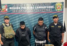 Los detienen cuando pretendían perpetrar atraco en cajero bancario, en Chiclayo