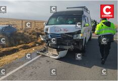 Junín: Combi que llevaba 17 escolares a desfile choca con auto en Carretera Central
