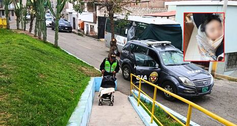 Arequipa: Policía rescata a bebé de 11 meses abandonado en la calle