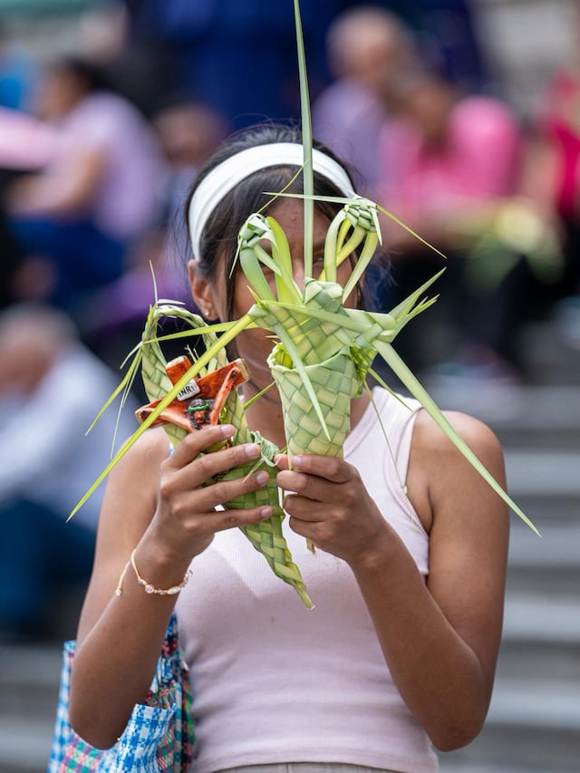 Domingo de Ramos: fieles y el Cristo Cholo recorren la Catedral y Plaza de Armas de Lima. (Fotos: Paloma del Solar/GEC)