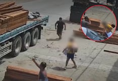 Niño de 6 años queda grave tras caerle bloques de madera de un camión en Villa María del Triunfo
