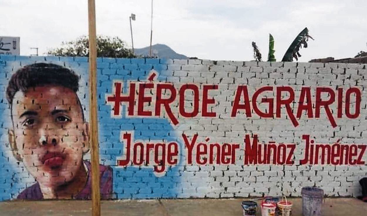 Jorge Muñoz Jiménez participaba del paro agrario cuando fue alcanzado por un proyectil de arma de fuego disparado por un suboficial.
