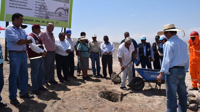 Dan inicio a la construcción de dos reservorios en Locumba