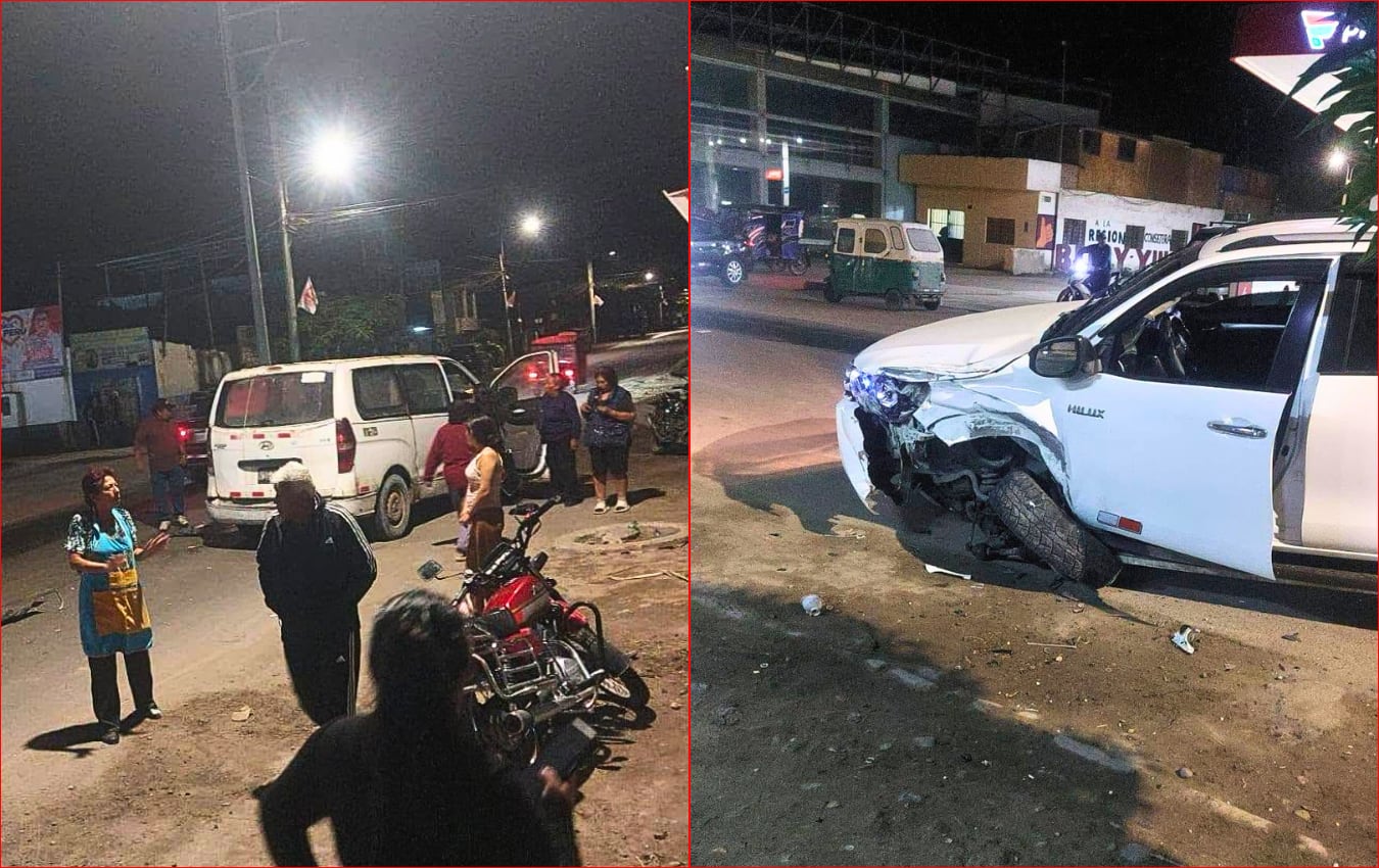 Arequipa: Conductor presuntamente ebrio choca contra minivan y deja heridos en Camaná (VIDEO)