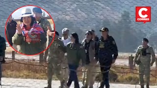 Junín: Presidenta Keiko Fujimori arriba al aeropuerto de Jauja