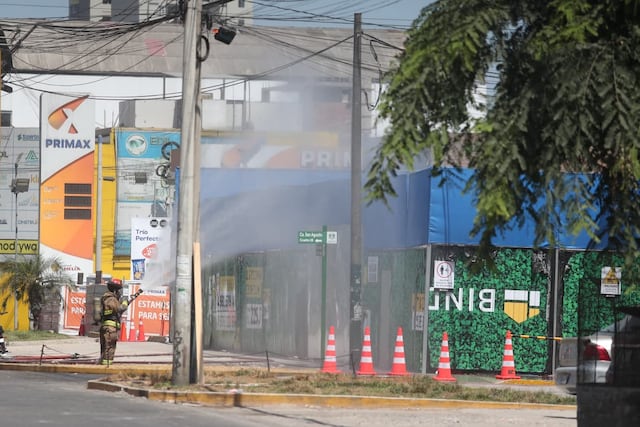 Fuga de gas en Surquillo (Fotos: Jesús Saucedo @photo.gec)