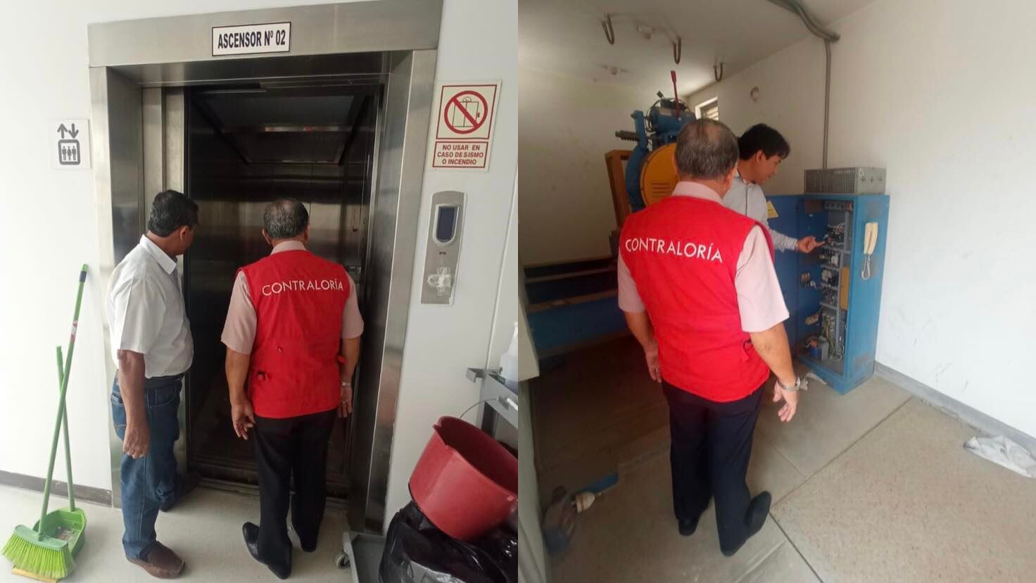 Contraloría advirtió riesgos para pacientes por precariedad de los elevadores.