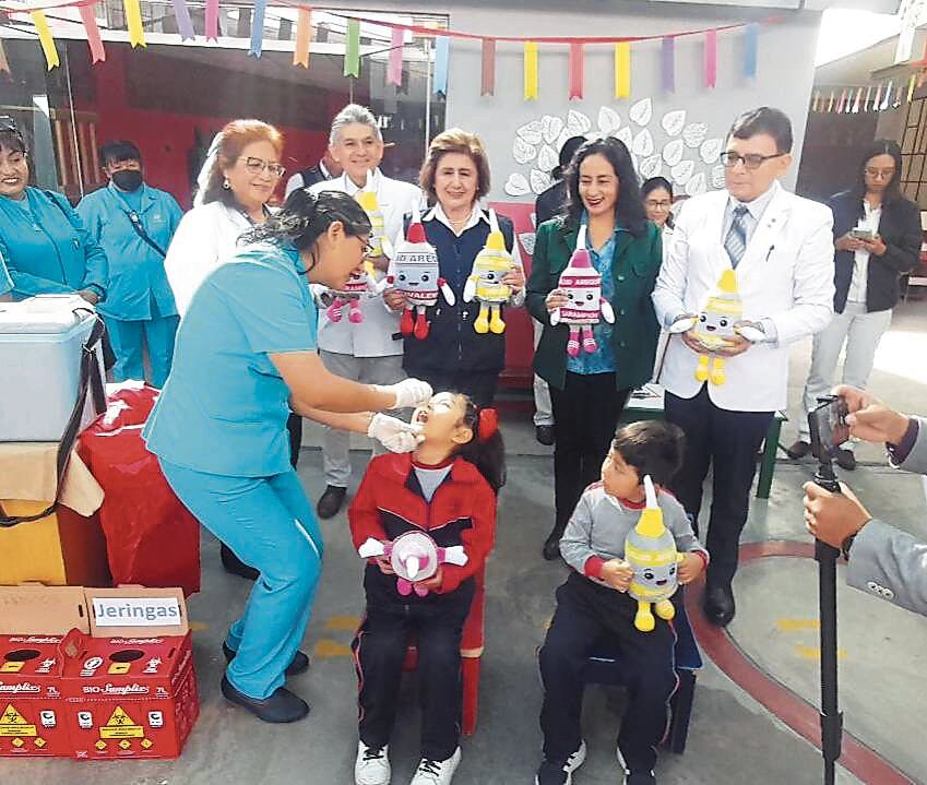 Menores son prioridad en semana de vacunación en Arequipa. Foto: Difusión.