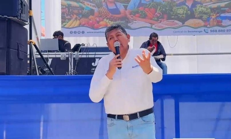 Alcalde provincial de Mariscal Nieto (Moquegua), John Larry Coayla. (Foto: Difusión)