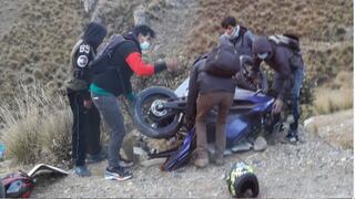 Motociclista muere en el trayecto al hospital luego de despistar y volcar unidad en Tarma