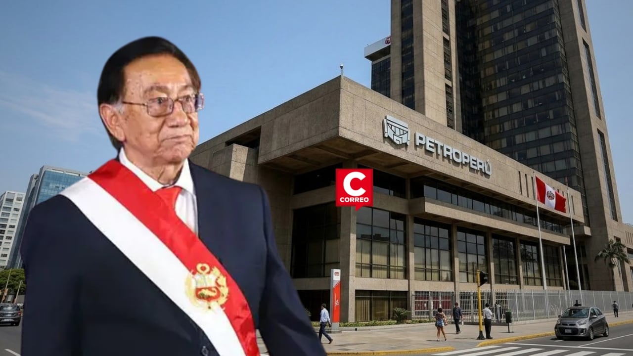 Presidente Balcázar evalúa eliminar decreto de urgencia que plantea reorganización de Petroperú. Composición: Diario Correo.