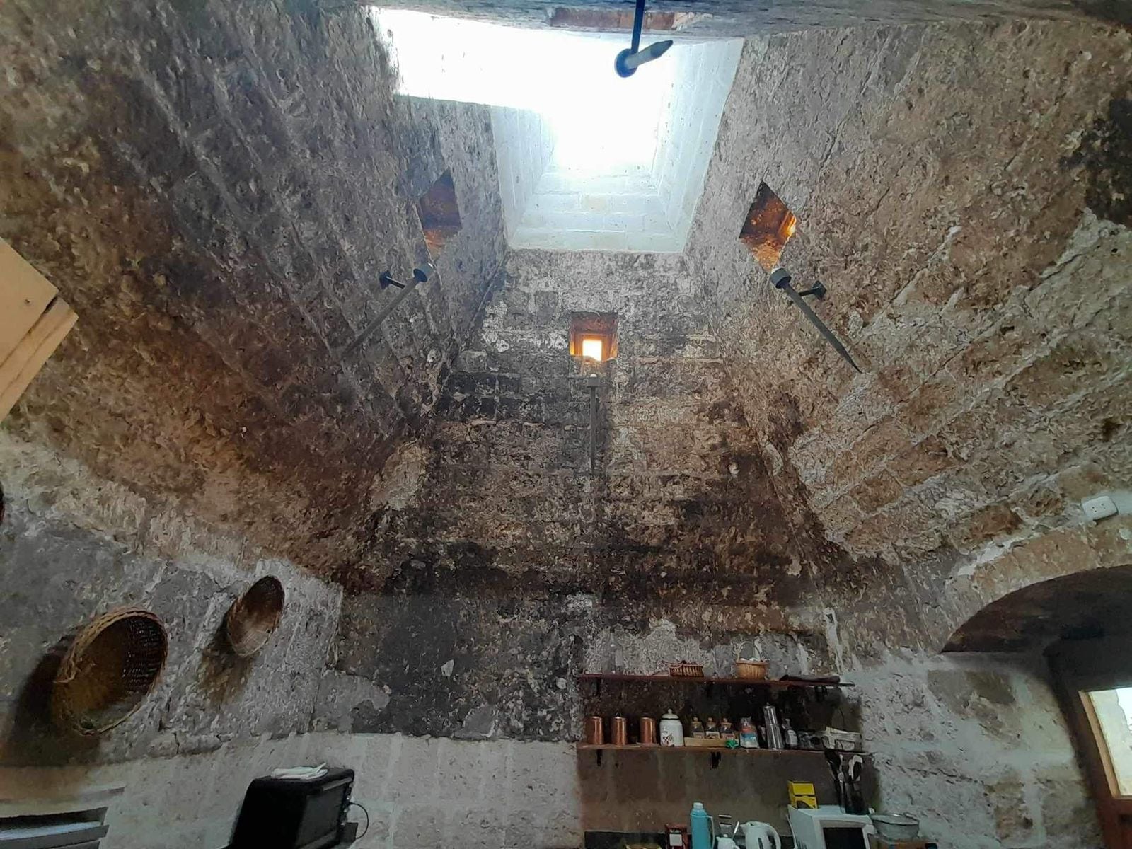 Se presume que la caldera estaba en medio de la cocina| FOTO: Soledad Morales