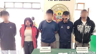 Arequipa: Capturan a cinco personas por asaltar a mototaxista en Majes, entre ellos tres menores