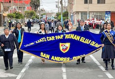Pisco: I.E. CAP FAP N° 22472 Renán Elías Olivera celebra 126 años en San Andrés