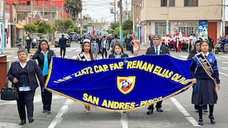 Pisco: I.E. CAP FAP N° 22472 Renán Elías Olivera celebra 126 años en San Andrés