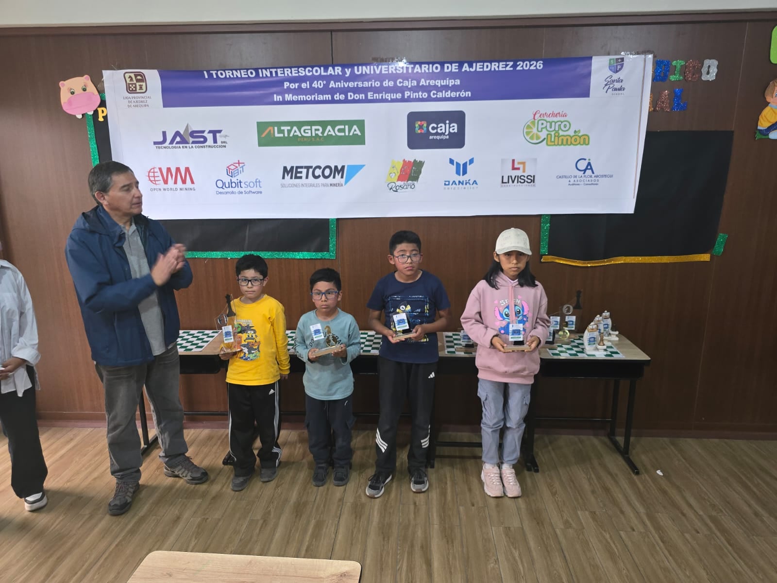 Primer torneo interescolar y universitario de ajedrez en Arequipa. Foto: Liga Provincial de Ajedrez,