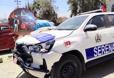 Cerro Colorado: Choque entre patrullero y mototaxi deja cuatro heridos y un sereno detenido (VIDEO)