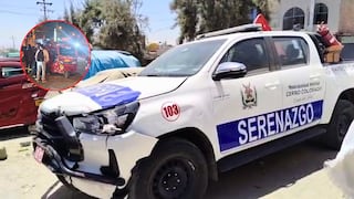 Cerro Colorado: Choque entre patrullero y mototaxi deja cuatro heridos y un sereno detenido (VIDEO)