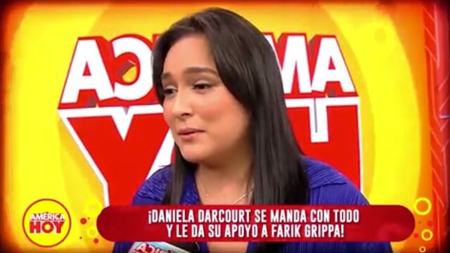 Daniela Darcourt defiende a Farik Grippa tras denuncia contra Sergio George: no se dejen engañar (VIDEO)