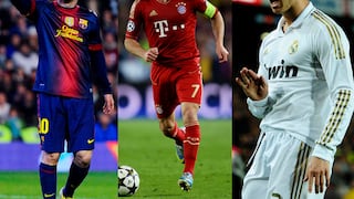 Messi, Cristiano Ronaldo y Ribéry finalistas para el mejor jugador en Europa
