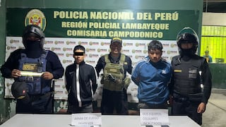 Banda “Los Pezuñentos de Urrunaga” caen tras persecución en Chiclayo
