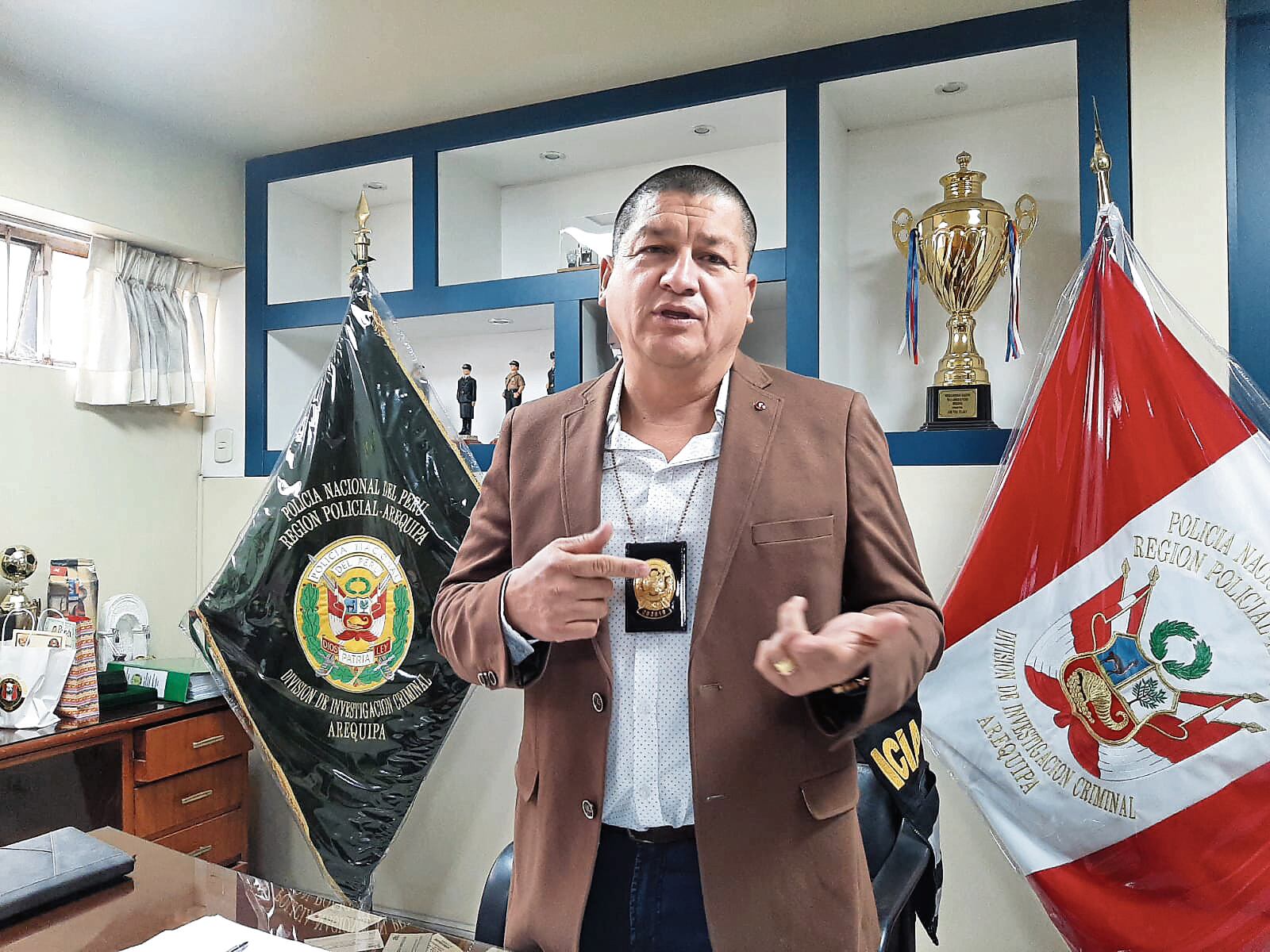Jefe de la Divincri, Coronel PNP Edward Vásquez. (Foto: GEC)