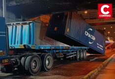 Cercado de Lima: Tráiler impacta puente peatonal en Plaza Ramón Castilla