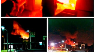 Desde WhatsApp: Fotos impactantes de incendio en mercado de Trujillo